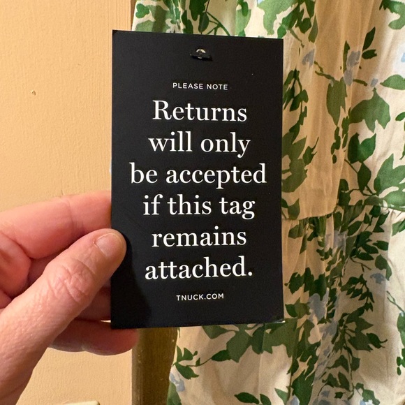 NWT Tuckernuck Royal Floral Shirt Dress - Picture 6 of 8